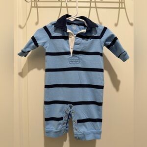 Ralph Lauren 3 months rugby stripe one-piece